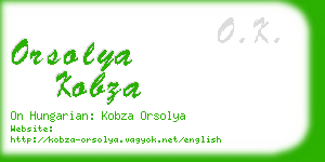 orsolya kobza business card